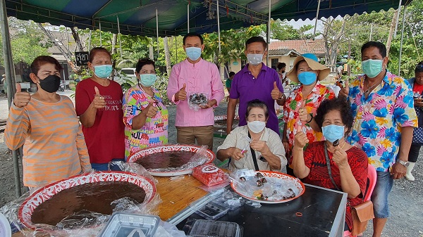 สืบสานวัฒนธรรมประเพณีไทยรามัญ “กวนกาละแม” ชุมชนวัดบางไผ่เตี้ย ขนมสามัคคี  เหนื่อยดีแท้ แต่อร่อย