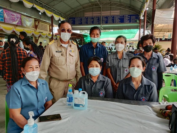 ชาวบางโทรัดร่วมด้วยช่วยกันป้องกันการแพร่ระบาดโควิด