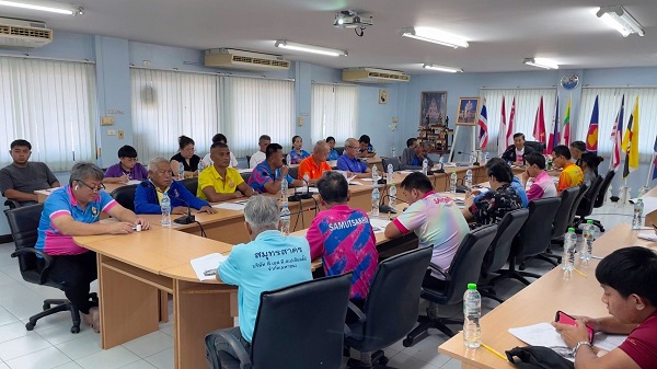 ชมรมกีฬาจังหวัดสมุทรสาคร ประชุมหารือพัฒนากีฬา และเตรียมคัดเลือกตัวแทนภาค 1 รายการต่างๆ